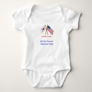 Personalised US South Korea Child's Shirt