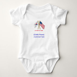Personalised US South Korea Child's Shirt