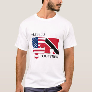 Personalised USA American Trinidad Flag T-Shirt