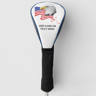 Personalised USA Eagle Golf Driver Cover