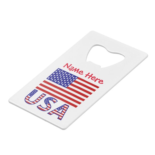 Personalised USA Flag  (Front Angled)