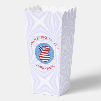 Personalised USA Flag Angel Grandma Popcorn Favour Box