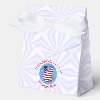 Personalised USA Flag Angel Grandma Tent Favour Box