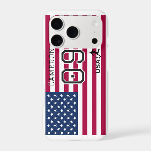 Personalised USA National Flag Soccer Graphic