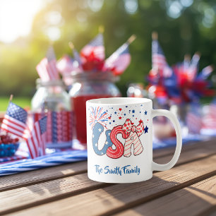 Personalised USA Patriotic Mug