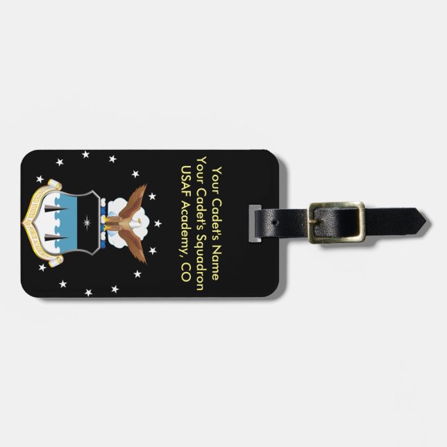 Personalised USAFA Luggage Tag (Front Horizontal)