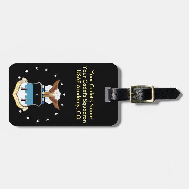 Personalised USAFA Luggage Tag (Front Horizontal)