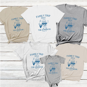Personalised Vacation 2024 Family Matching Beach Tri-Blend Shirt