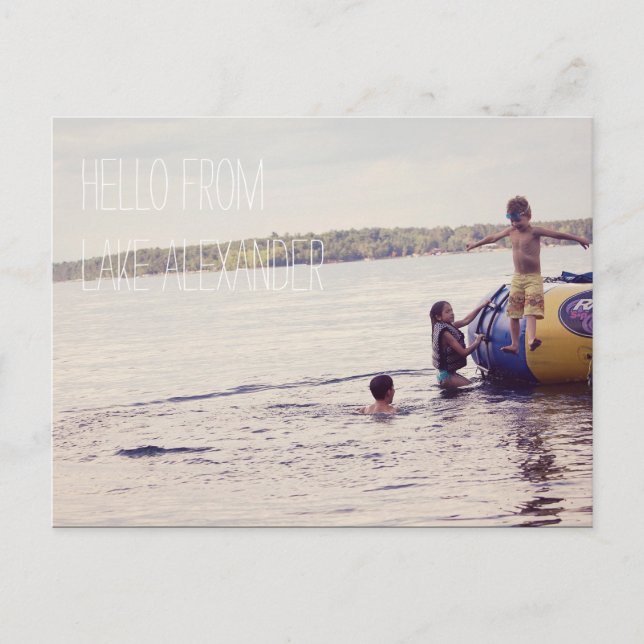 Personalised Vacation Photo Postcards (Front)