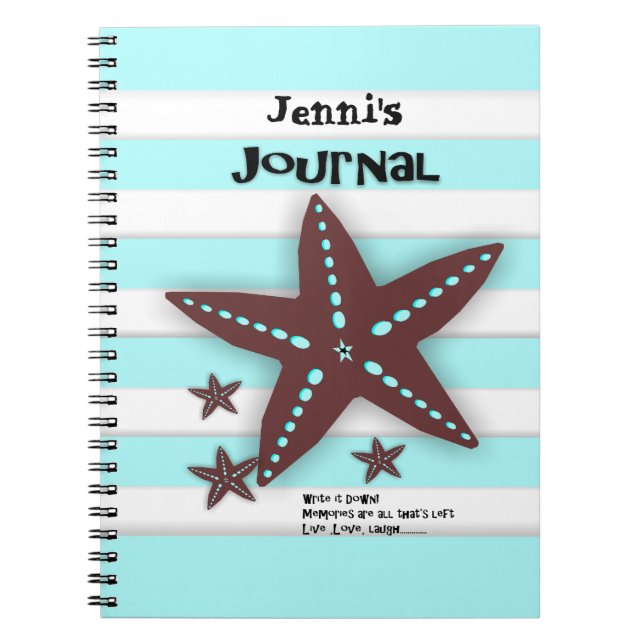 Personalised Vacation Travel Journal (Front)