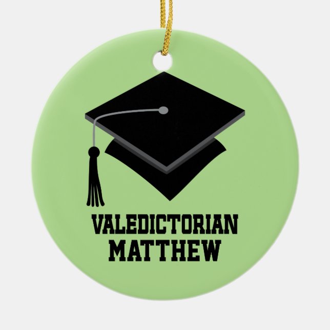 Personalised Valedictorian Ornament (Front)