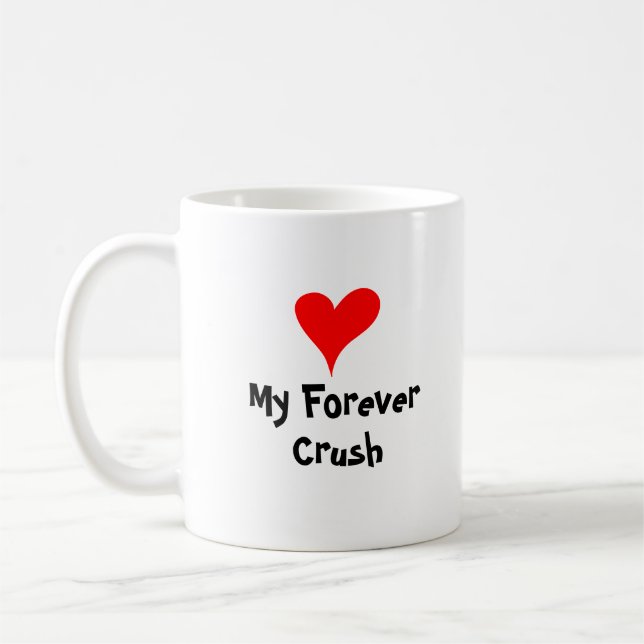 Personalised Valentine Coffee Mug, Custom Valentin Mug (Left)