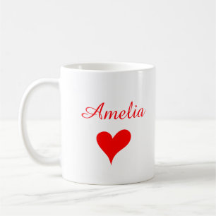 Personalised Valentine Coffee Mug, Custom Valentin Mug