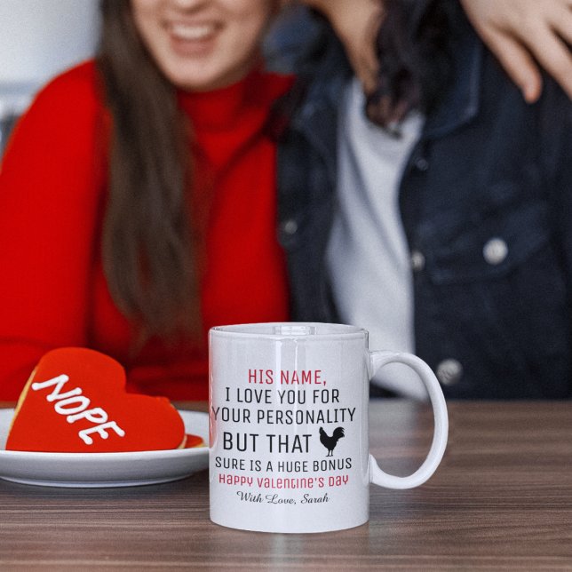 Personalised Valentine Coffee Mug, Funny Mugs, Mug (Creator Uploaded)