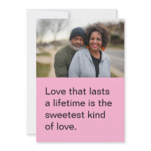 Personalised Valentine Day Flat Card for Them