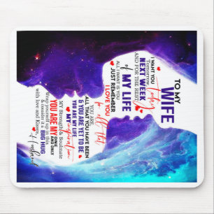 Personalised Valentine Gift For Wife From Husband Mouse Mat