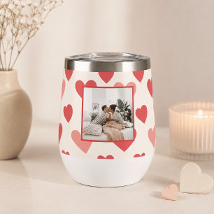 Personalised Valentine Photo Heart Water Bottle