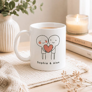 Personalised Valentine’s Couple Matching Coffee Mug