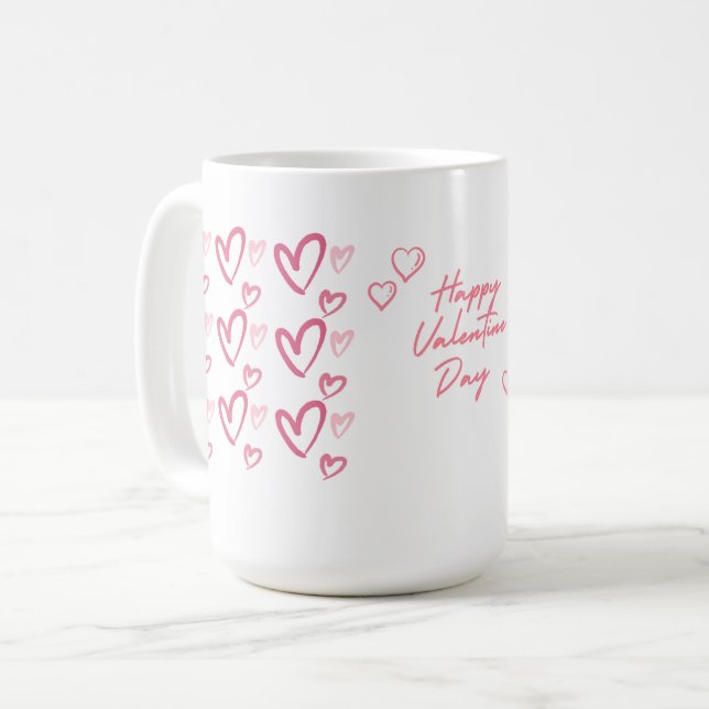 Personalised Valentine’s Day Coffee Mug (Front Left)
