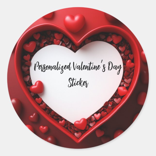 Personalised Valentine’s Day Sticker (Front)