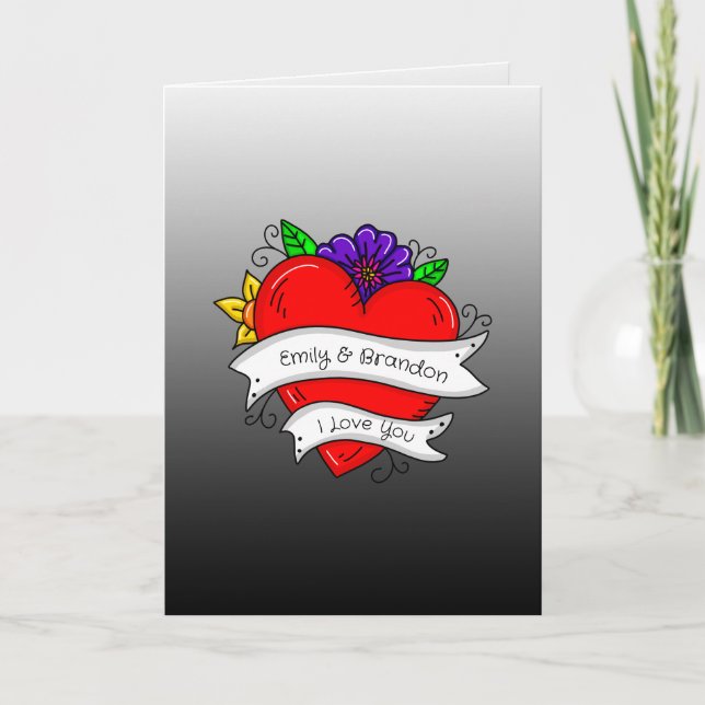 Personalised Valentine's Day    Card (Front)