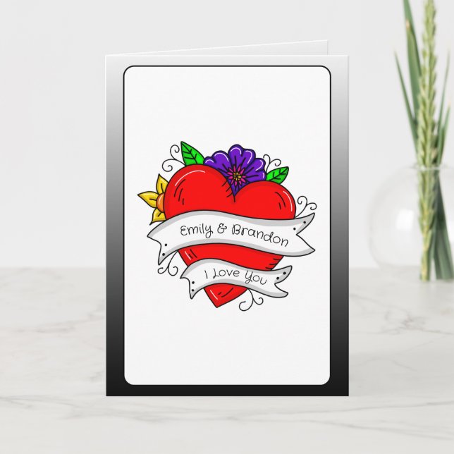 Personalised Valentine's Day    Card (Front)