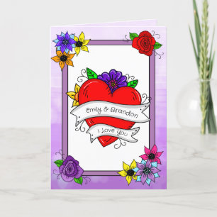 Personalised Valentine's Day  Card