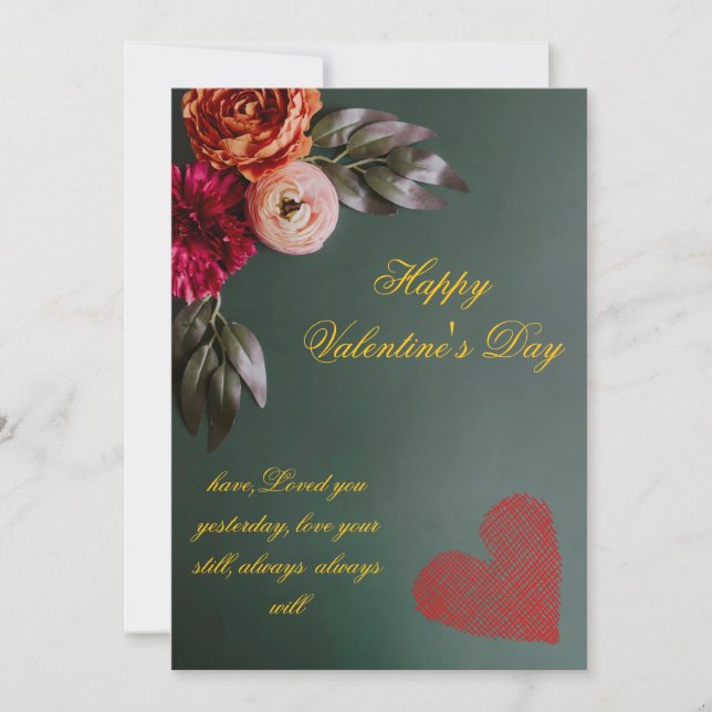 Personalised Valentine's Day Card  (Front)