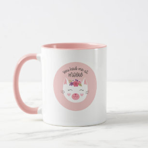 Personalised Valentines Day Cute Cat Mug