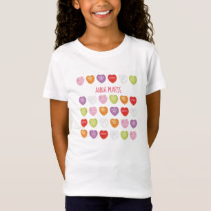 Personalised Valentine's Day Cute Vintage Heart T-Shirt