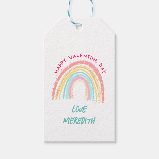 Personalised Valentine's day gift tag (Front)