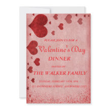 Personalised Valentine's Day Invitation Card