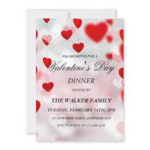 Personalised Valentine's Day Invitation Card