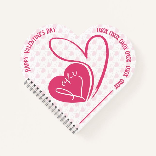 Personalised Valentine's Day Love Notebook (Front)