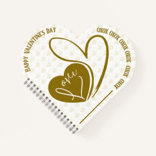 Personalised Valentine's Day Love Notebook