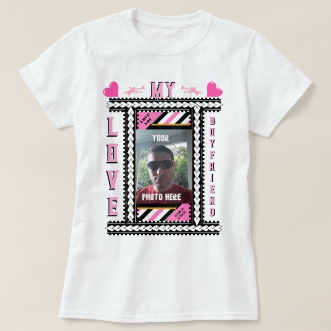 Personalised Valentine's Day Love  T-Shirt (Design Front)