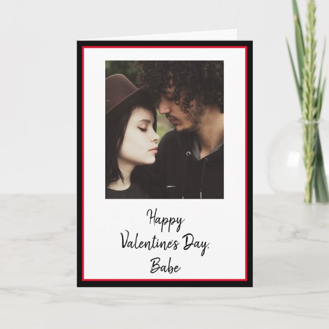 Personalised Valentine's Day Photo Card (Front)