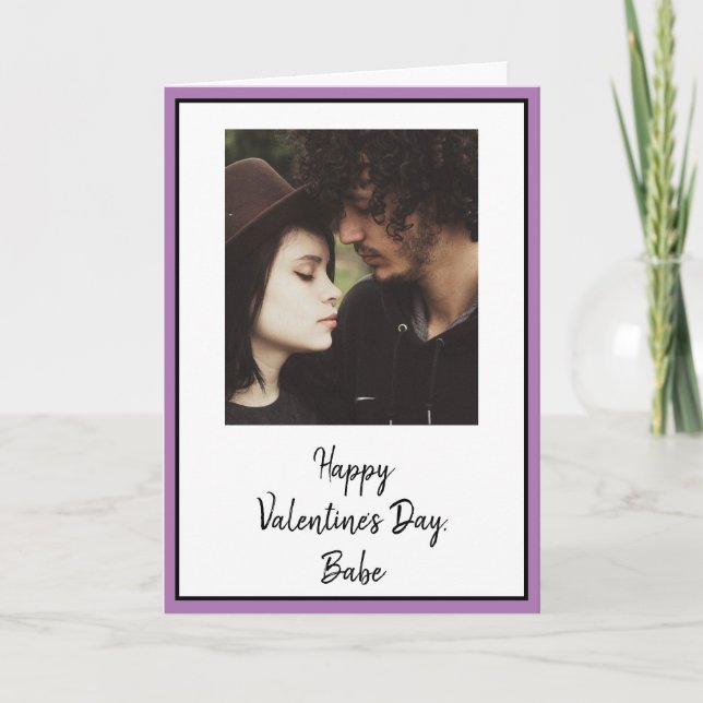 Personalised Valentine's Day Photo Card (Front)