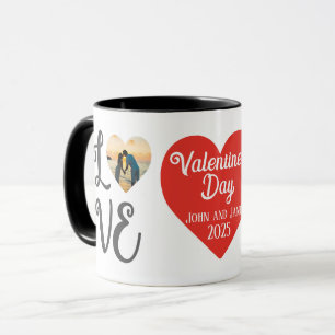Personalised Valentine's Day Photo "LOVE" collage Mug