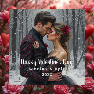Personalised Valentine's Day Photo & Name Ornament