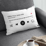 Personalised Valentines Day Song Album Couple Decorative Cushion<br><div class="desc">This personalised music streaming themed pillow features the name of your song and the artist,  and includes the latest modern music streaming symbols. With this gift,  you can instantly create a keepsake momento that is both visually appealing and holds a special significance to you and your partner.</div>