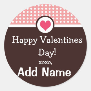 Personalised Valentines Day Treat Sticker