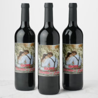 Personalised Valentine's Day Wine Label,