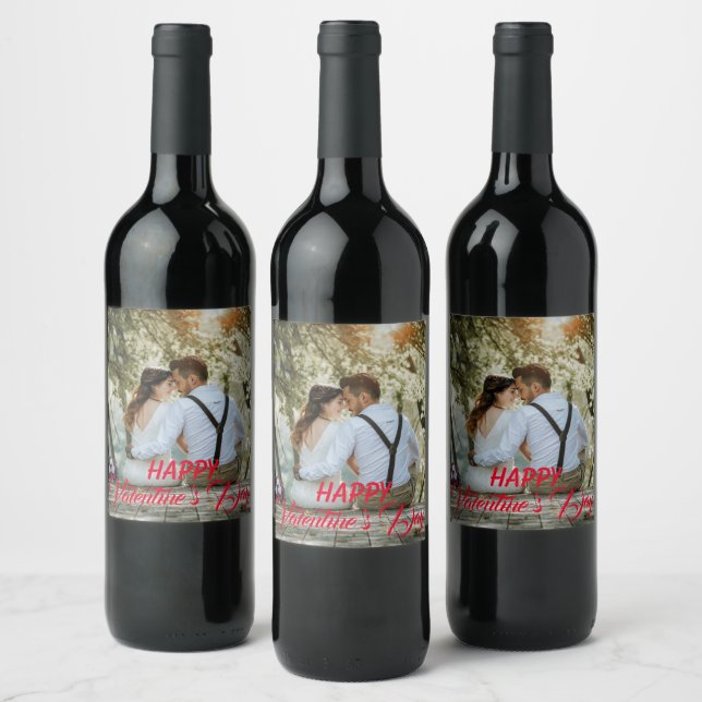 Personalised Valentine's Day Wine Label, Wine Label (Bottles)