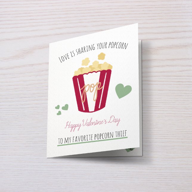 Personalised Valentine's Popcorn Love Card (Creator Uploaded)