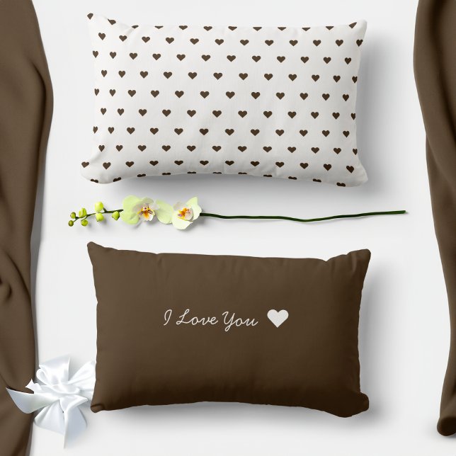 Personalised Valentine's Tiny Hearts Lumbar Cushion (Creator Uploaded)