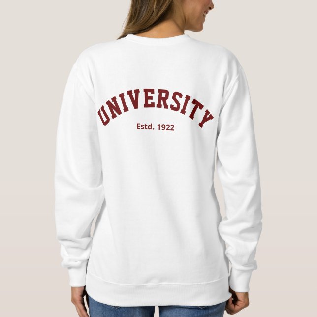 Personalised Varsity Shirt (Back)