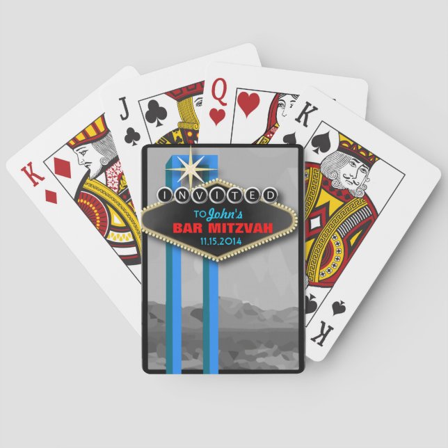 Personalised Vegas Playing Cards Event Favours (Back)