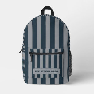 Personalised Vertical Stripe Backpack