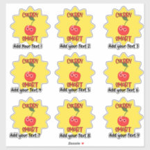 Personalised Very Smart Fun Teacher Reward Sticker